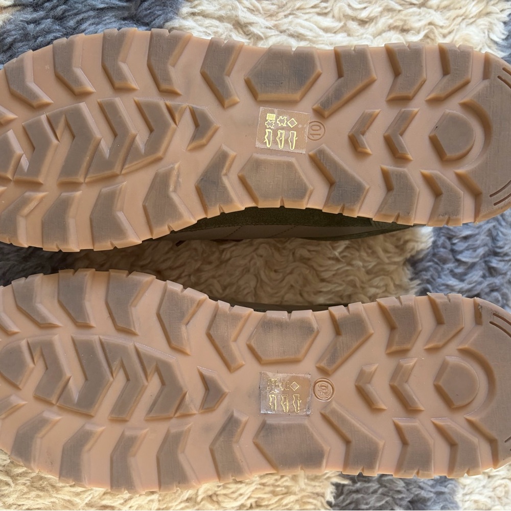 Charles Tyrwhitt Mens 10 Textile and Suede Sneakers Green - Barely Used - Picture 5 of 5